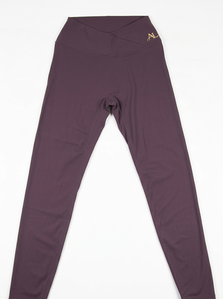 Ink Purple V-Waist Leggings