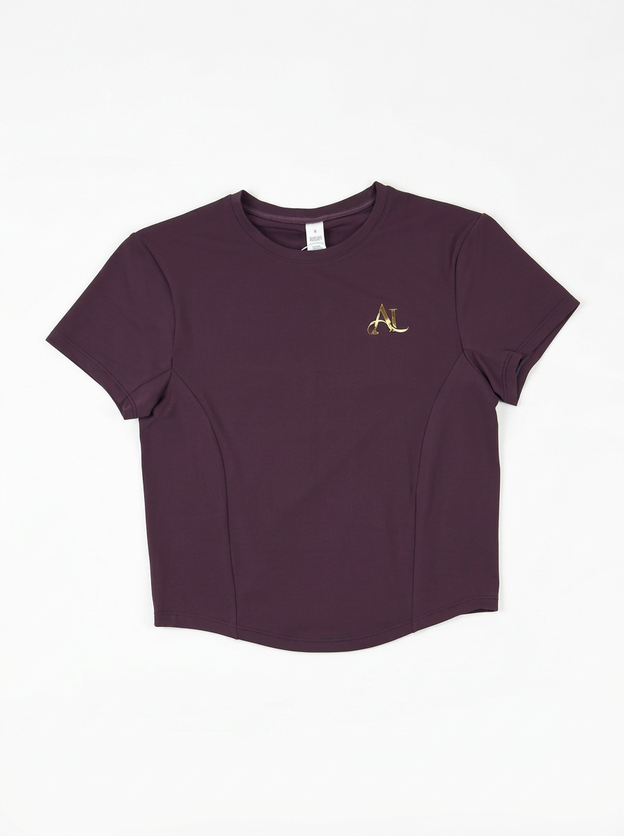Deep Plum Fitted T-Shirt